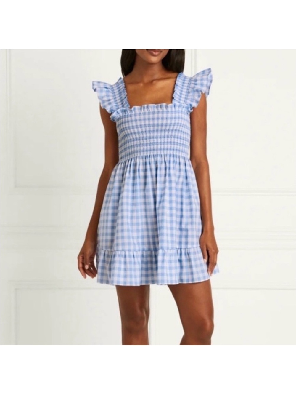 NWT Hill House Elizabeth nap dress Gingham Mini Dress